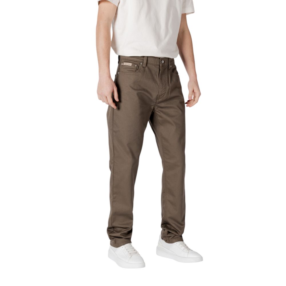 Calvin Klein Jeans Green Cotton Pant -   -  Calvin Klein Jeans.