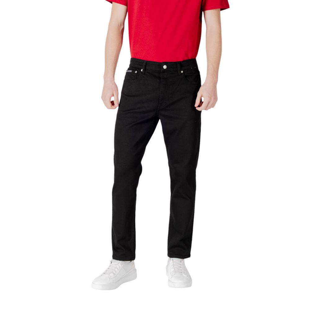 Calvin Klein Jeans Black Recycled Polyester Slim Fit Jean -   -  Calvin Klein Jeans.