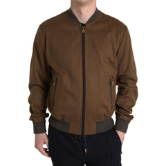 Dolce & Gabbana Brown Cashmere Jacket -   -  Dolce & Gabbana.
