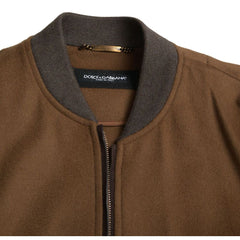 Dolce & Gabbana Brown Cashmere Jacket -   -  Dolce & Gabbana.