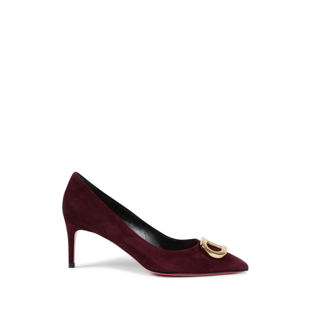Dee Ocleppo Bordeaux Suede Leather Pump -   -  Dee Ocleppo.
