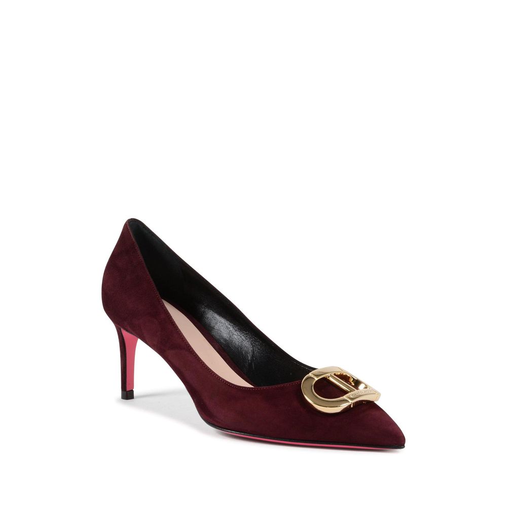 Dee Ocleppo Bordeaux Suede Leather Pump -   -  Dee Ocleppo.