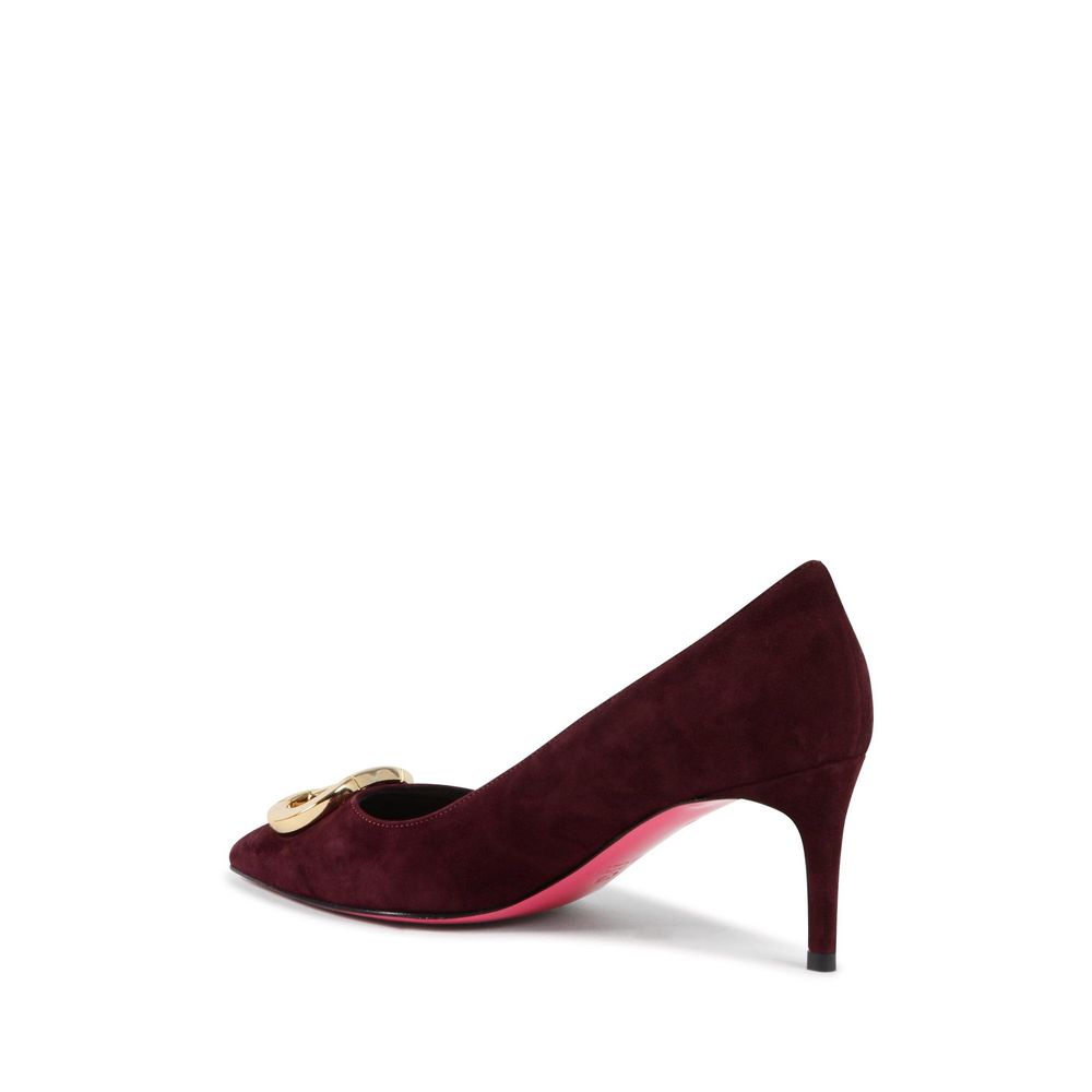 Dee Ocleppo Bordeaux Suede Leather Pump -   -  Dee Ocleppo.