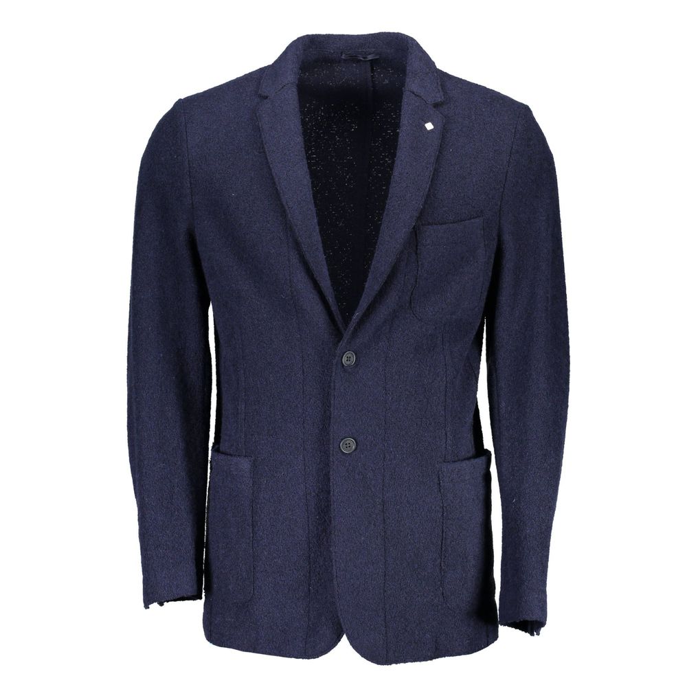 Gant Blue Wool Blazer Jacket -   -  Gant.