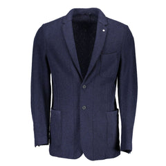 Gant Blue Wool Blazer Jacket -   -  Gant.
