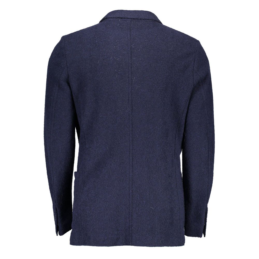 Gant Blue Wool Blazer Jacket -   -  Gant.