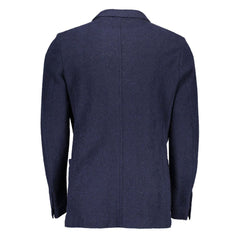 Gant Blue Wool Blazer Jacket -   -  Gant.
