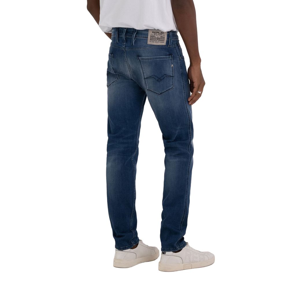 Replay Blue Cotton Jeans & Pant -   -  Replay.