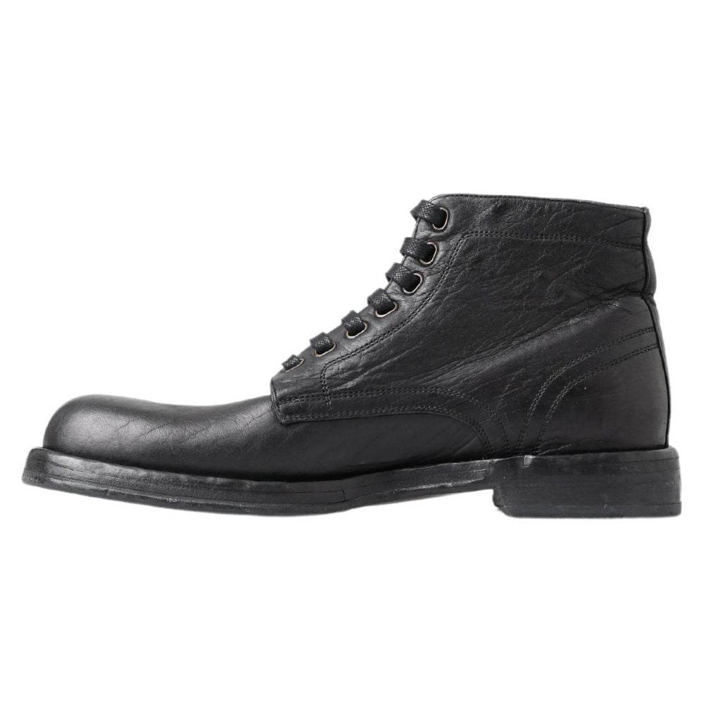 Dolce & Gabbana Black Leather Boot -   -  Dolce & Gabbana.