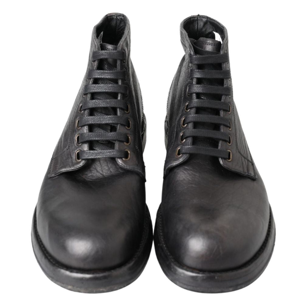 Dolce & Gabbana Black Leather Boot -   -  Dolce & Gabbana.