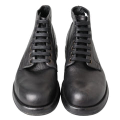 Dolce & Gabbana Black Leather Boot -   -  Dolce & Gabbana.