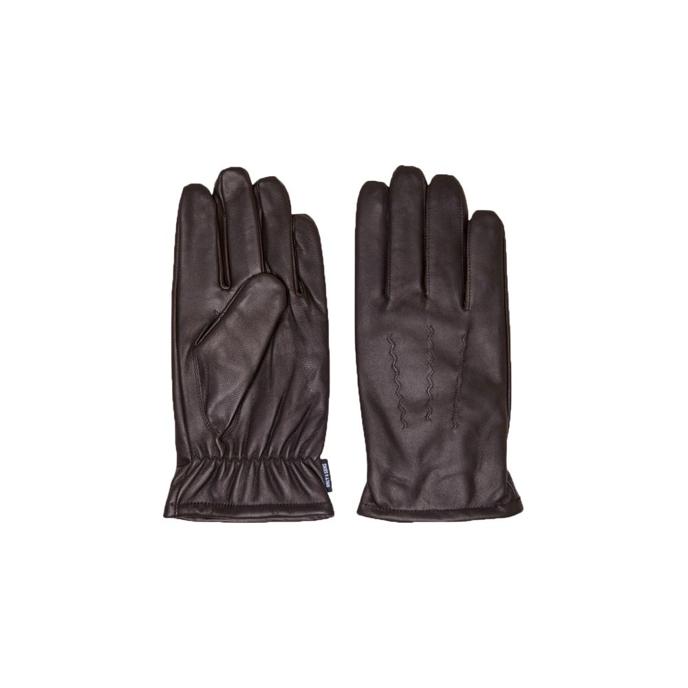 Only & Sons Brown Leather Glove -   -  Only & Sons.
