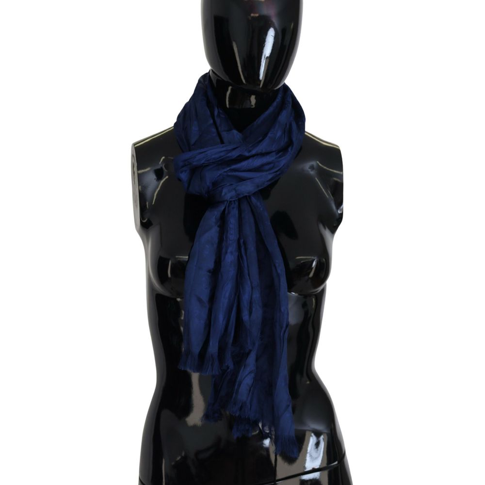 Costume National Blue Silk Material Scarf -   -  Costume National.