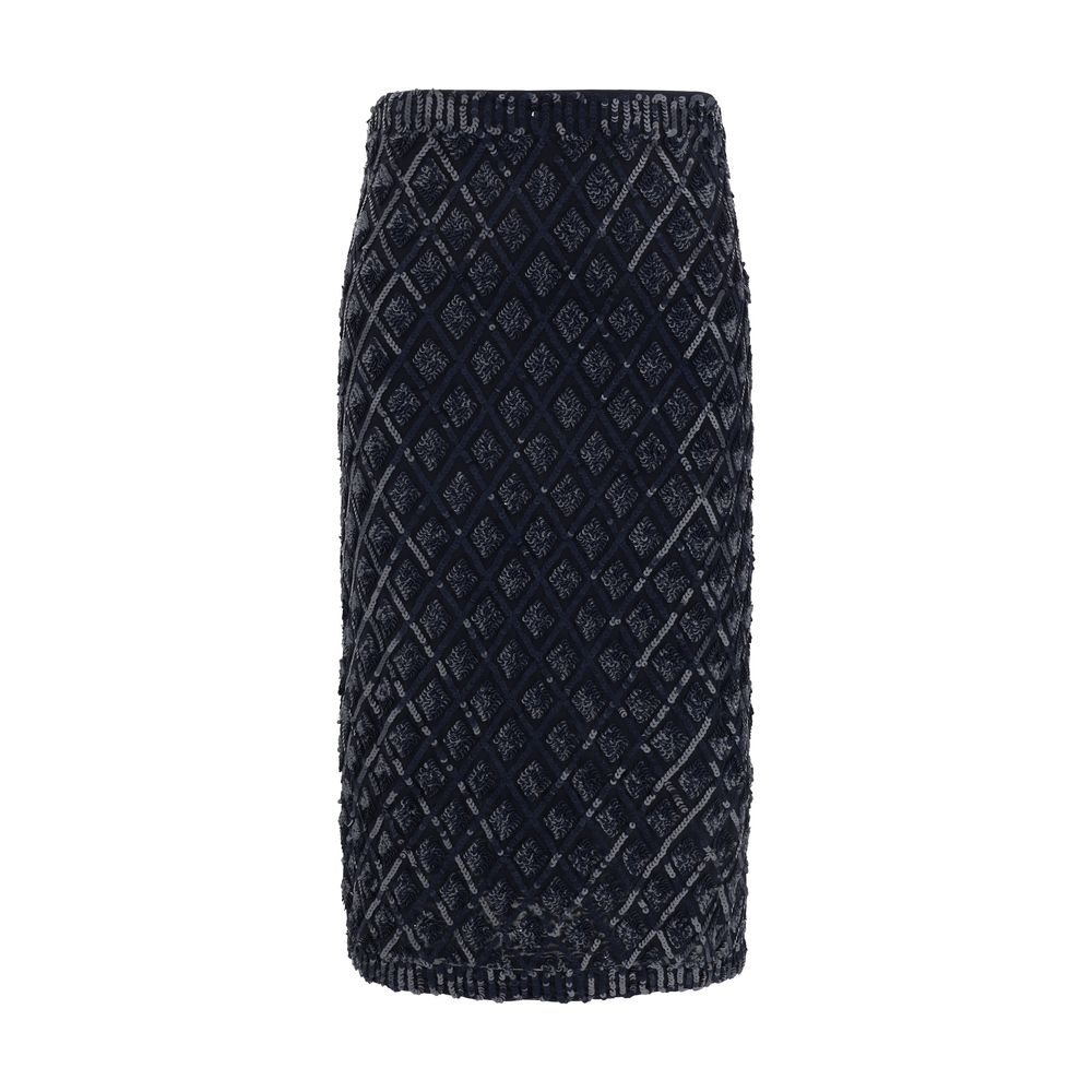 P.A.R.O.S.H. Sequined midi Skirt -   -  P.A.R.O.S.H..