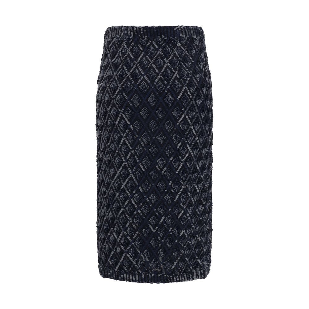 P.A.R.O.S.H. Sequined midi Skirt -   -  P.A.R.O.S.H..