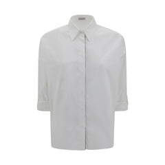 Brunello Cucinelli Shiny monili Shirt -   -  Brunello Cucinelli.