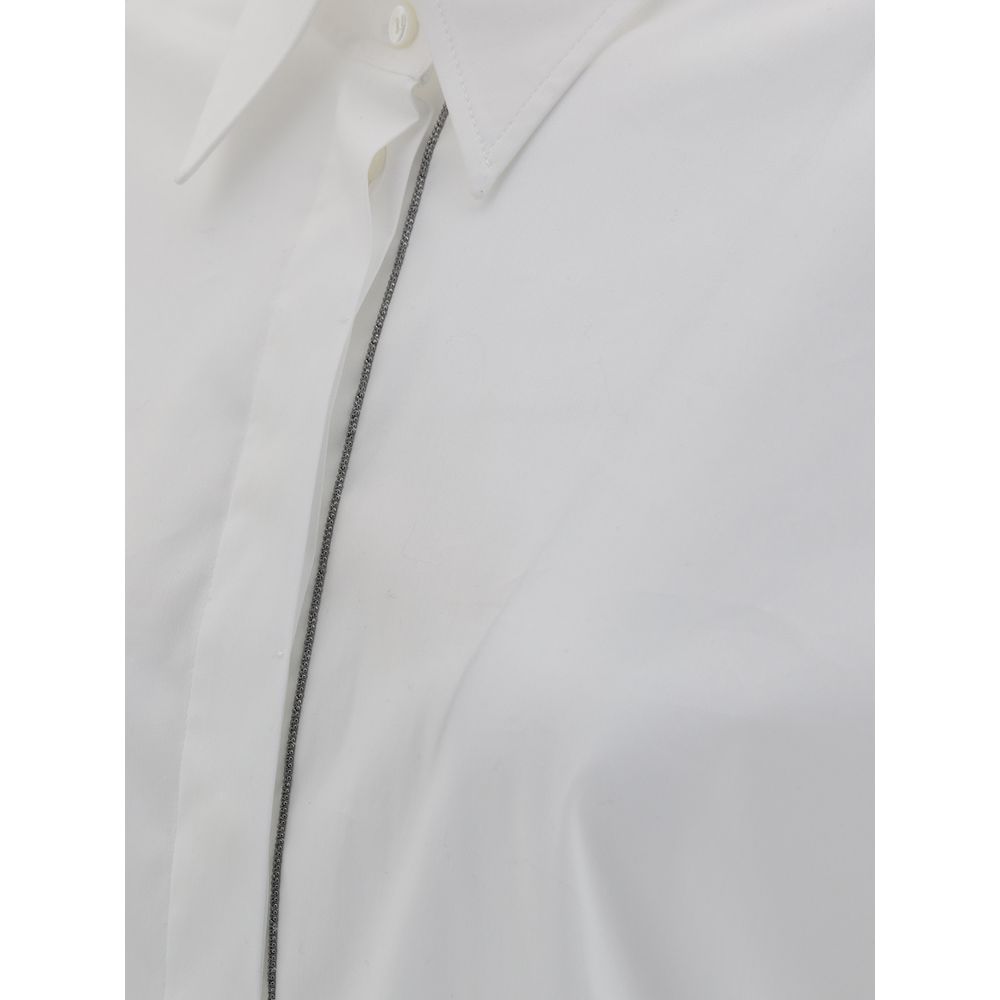 Brunello Cucinelli Shiny monili Shirt -   -  Brunello Cucinelli.