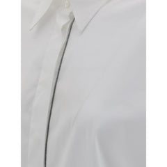 Brunello Cucinelli Shiny monili Shirt -   -  Brunello Cucinelli.