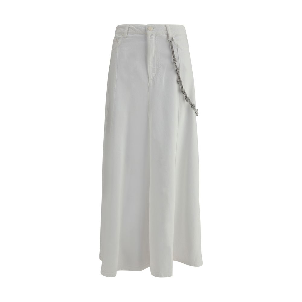 PINKO Denim long Skirt -   -  PINKO.