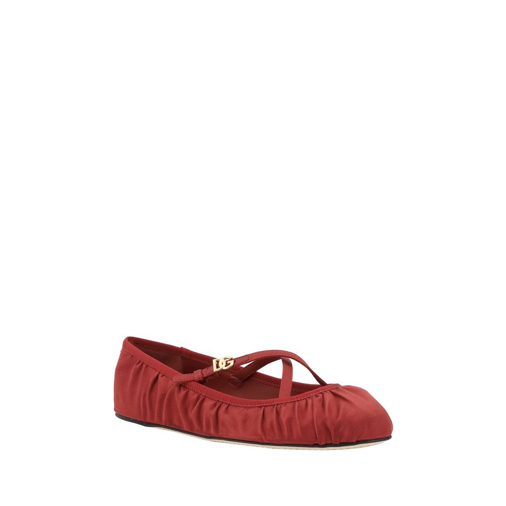 Dolce & Gabbana Satin Ballerinas -   -  Dolce & Gabbana.