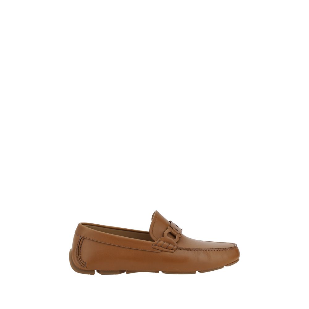 Ferragamo Ornament Driver Loafers -   -  Ferragamo.