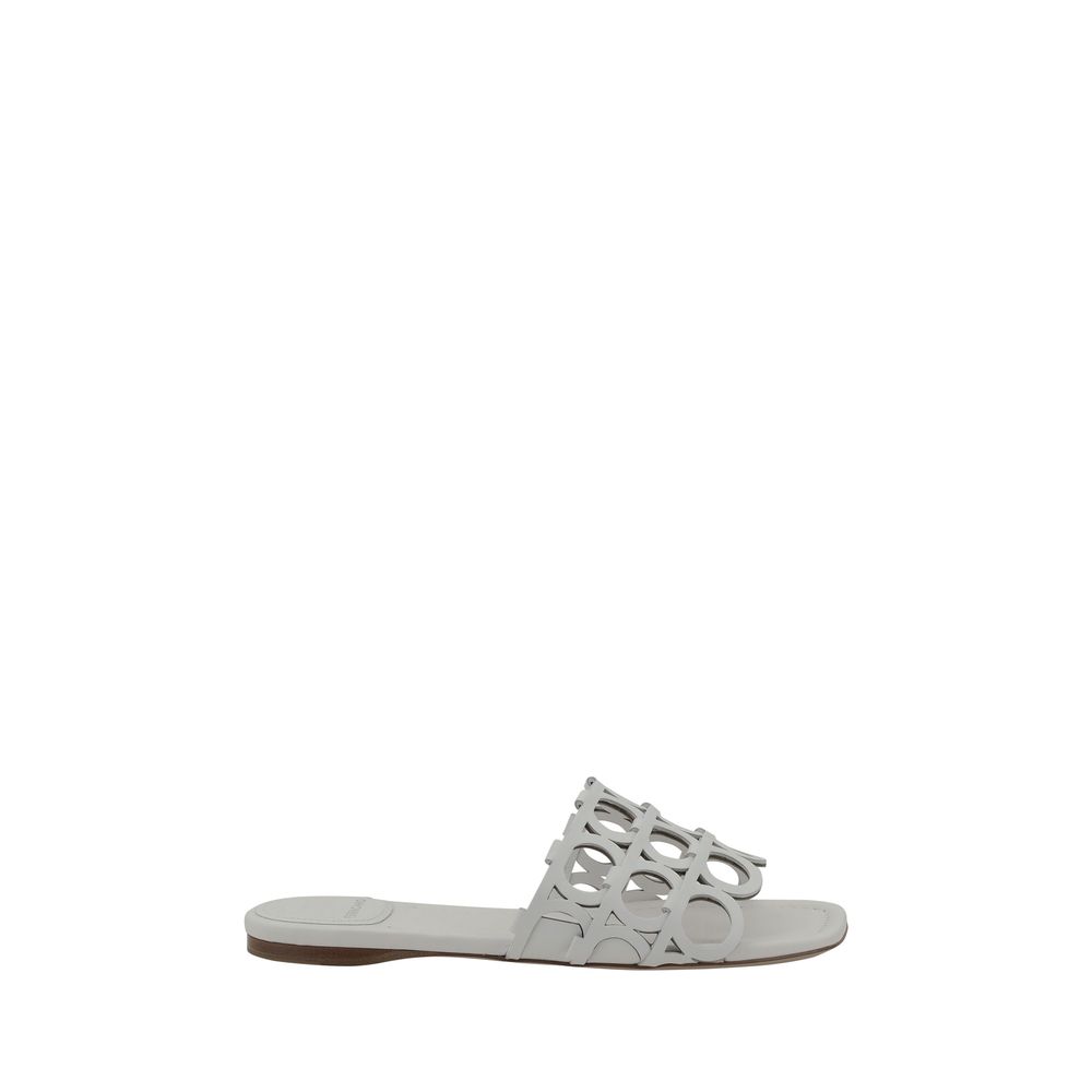 Ferragamo Gancini Pattern Sandals -   -  Ferragamo.