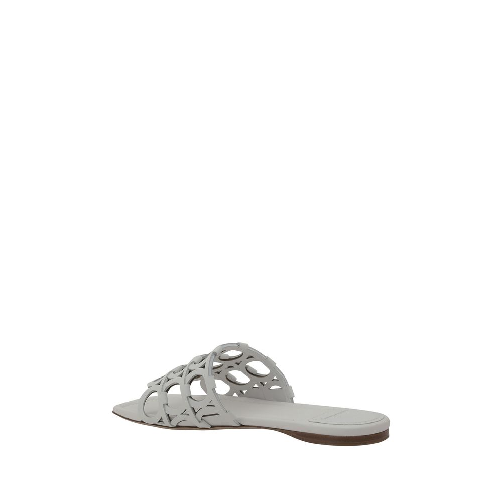 Ferragamo Gancini Pattern Sandals -   -  Ferragamo.