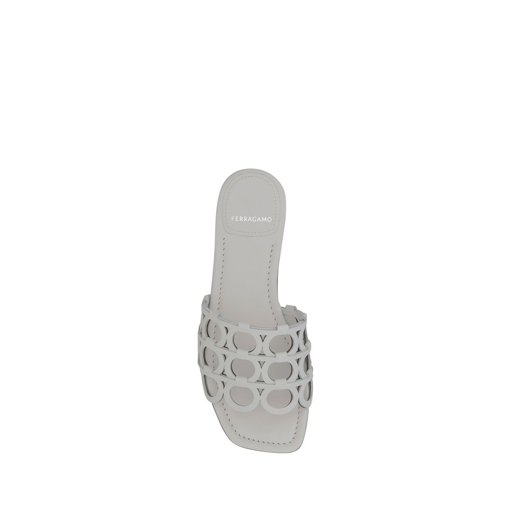 Ferragamo Gancini Pattern Sandals -   -  Ferragamo.