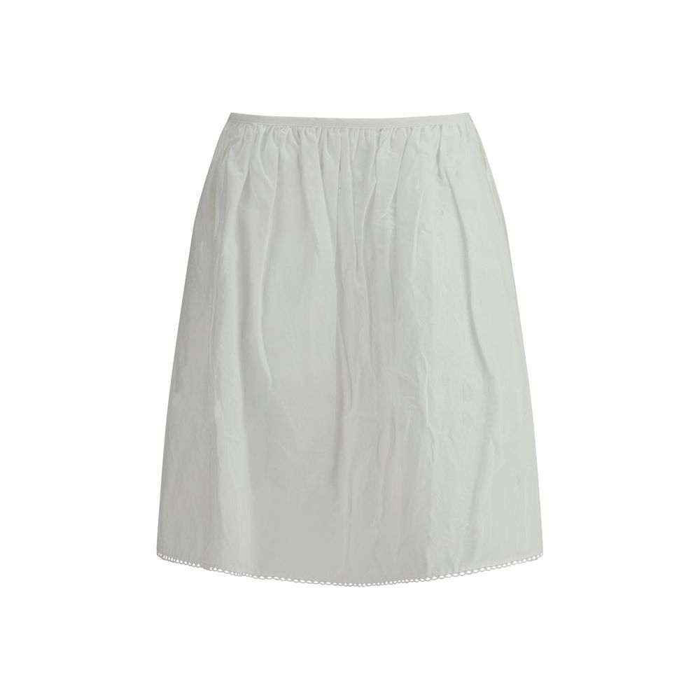 Miu Miu Cotton Skirt -   -  Miu Miu.