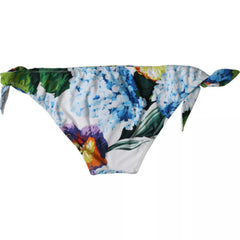Dolce & Gabbana White Floral Print Swimsuit Bikini Bottom Swimwear -   -  Dolce & Gabbana.