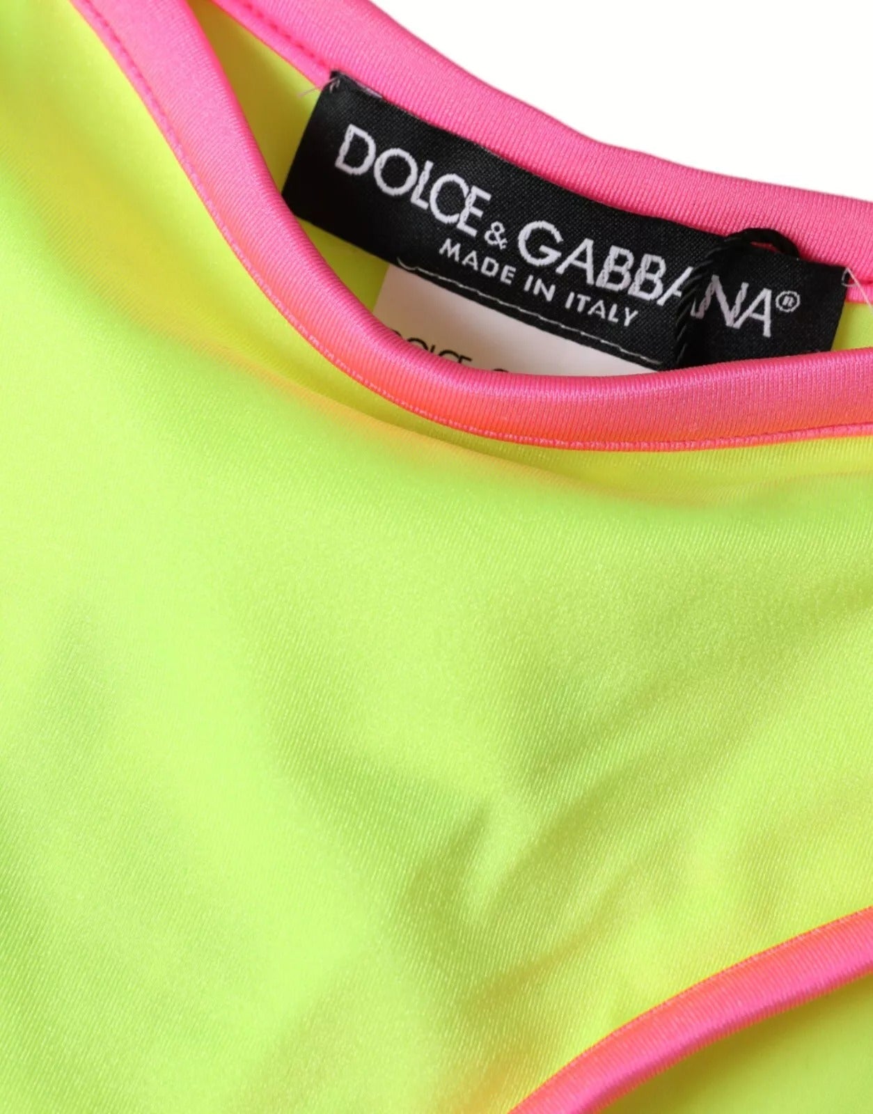Dolce & Gabbana Yellow Pink Nylon Swimwear Bottom Beachwear Bikini -   -  Dolce & Gabbana.