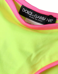 Dolce & Gabbana Yellow Pink Nylon Swimwear Bottom Beachwear Bikini -   -  Dolce & Gabbana.