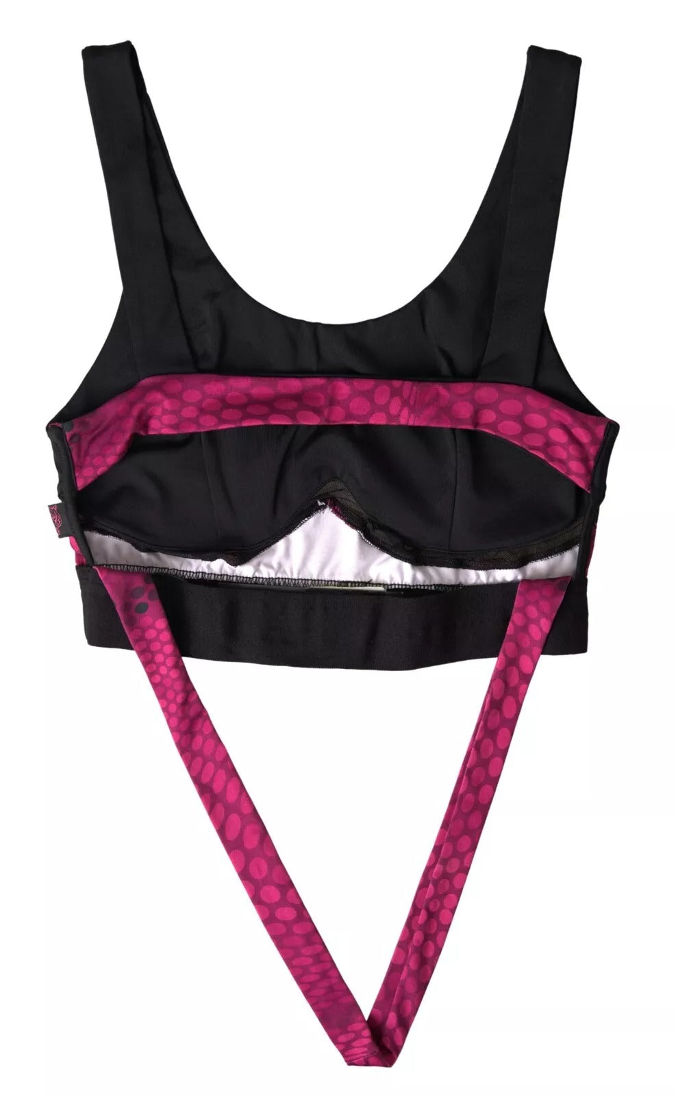 Plein Sport Black Fuchsia Logo Athlete Hannah Bra Underwear -   -  Plein Sport.