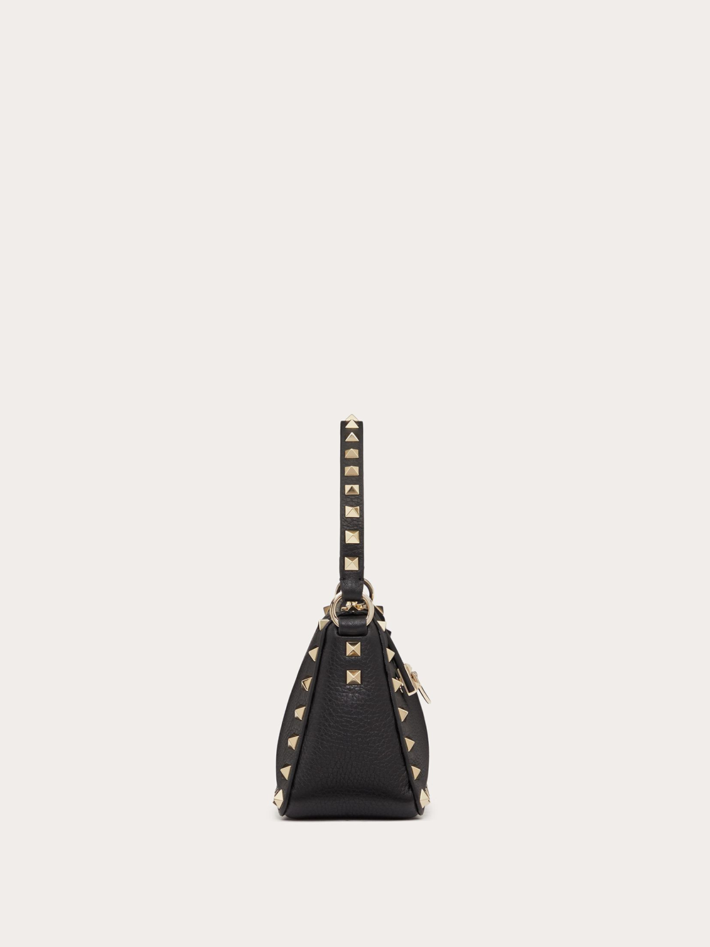 Valentino Garavani Black Garnet Calfskin Small Rockstud Shoulder Bag -  Luxury Shoulder Bag for Women -  Valentino Garavani.