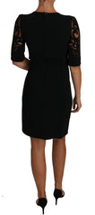 Dolce & Gabbana Black Floral Cut Out Pattern Coctail Dress -   -  Dolce & Gabbana.