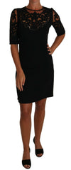 Dolce & Gabbana Black Floral Cut Out Pattern Coctail Dress -   -  Dolce & Gabbana.