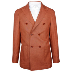Made in Italy Brown Linen Blazer -   -  Made in Italy.