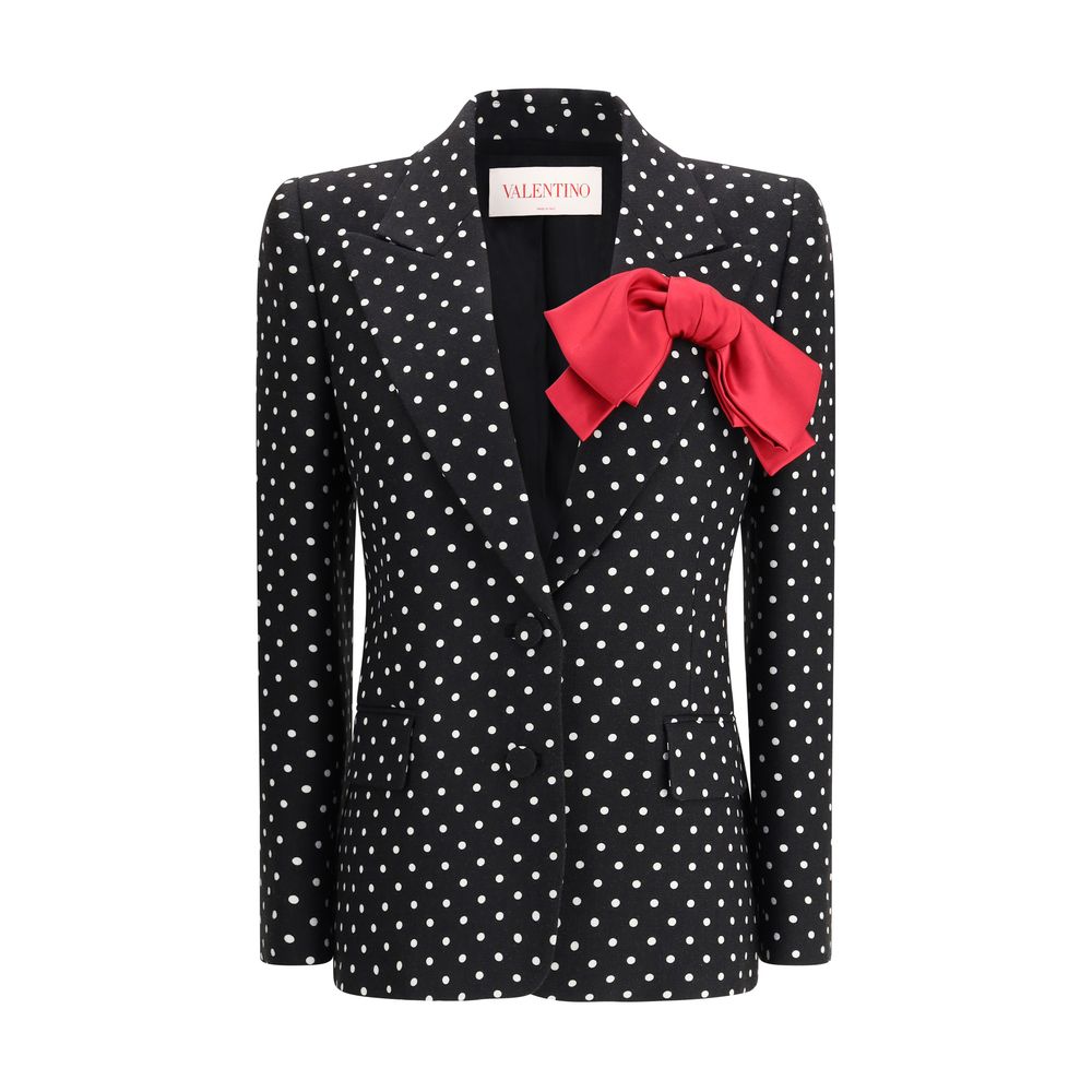 Valentino Polka dot single-breasted Blazer -   -  Valentino.