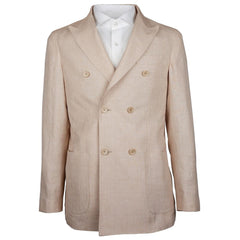 Made in Italy Beige Linen Blazer -   -  Made in Italy.