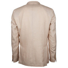 Made in Italy Beige Linen Blazer -   -  Made in Italy.