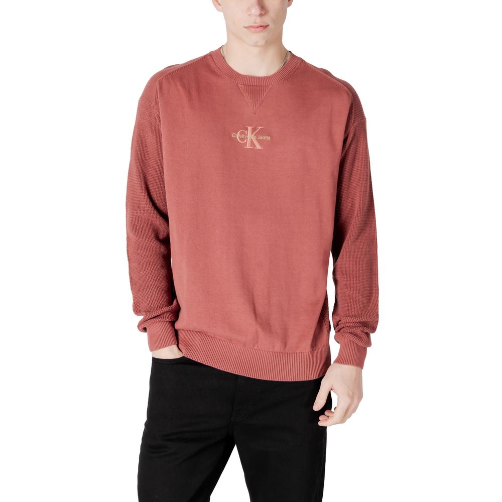 Calvin Klein Jeans Red Cotton Sweater -   -  Calvin Klein Jeans.