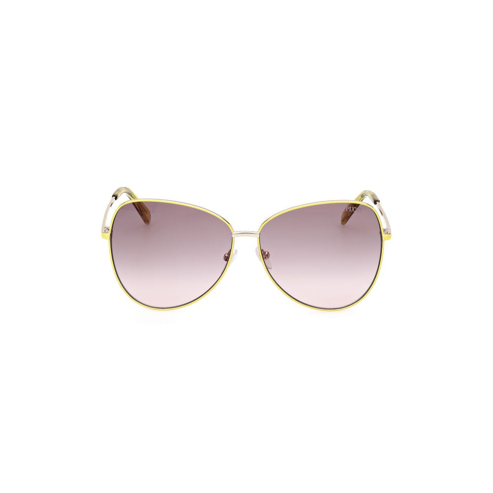 Emilio Pucci Yellow Metal Sunglasses -  Jewellery, Women -  Emilio Pucci.
