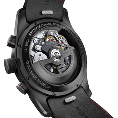 Porsche Design Black Leather Watch -   -  Porsche Design.