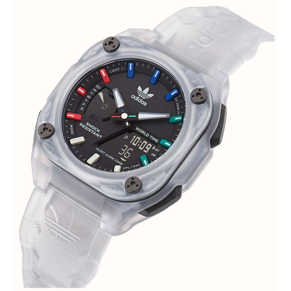 Adidas Transparent Synthetic Watch -   -  Adidas.