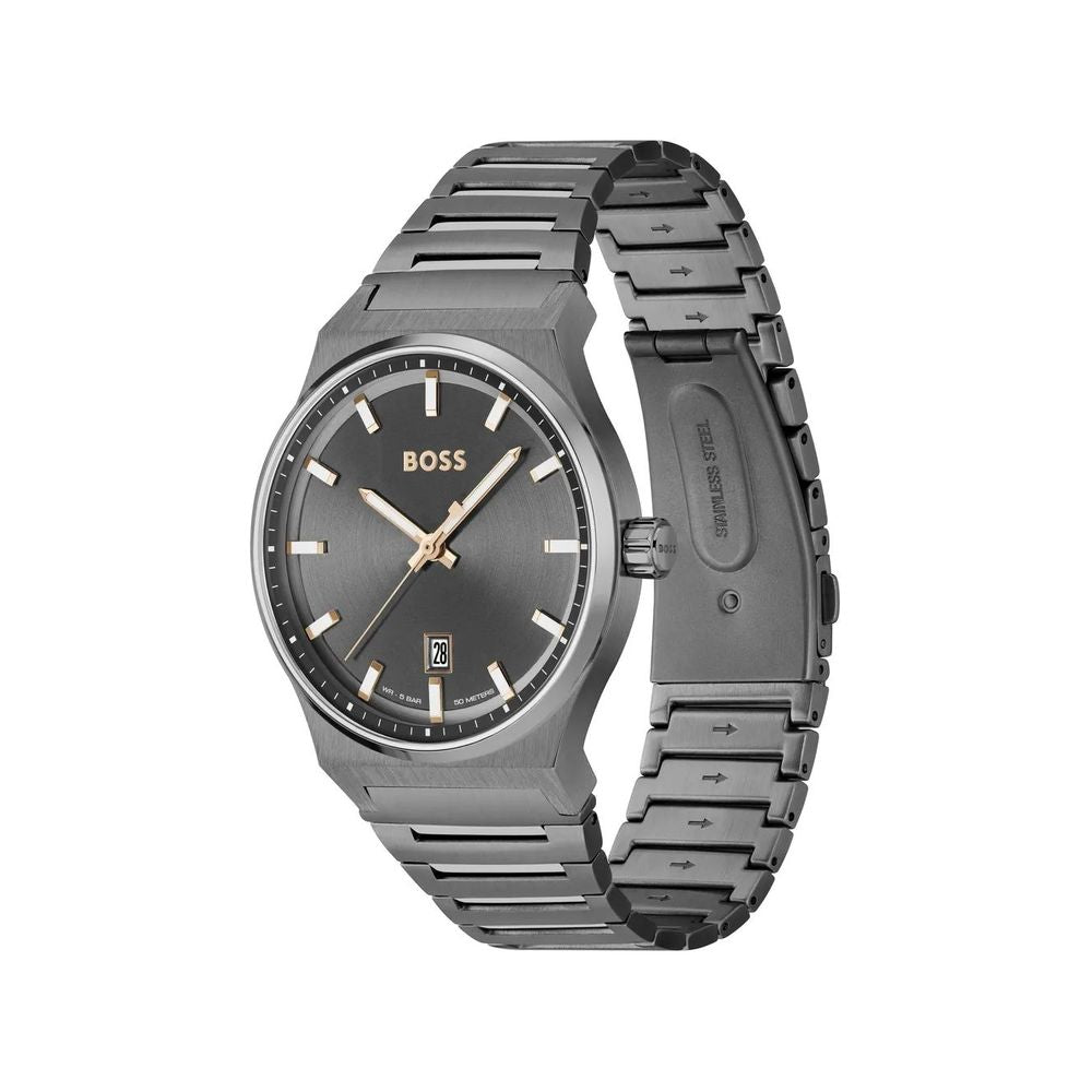 Hugo Boss Gray Stainless Steel Watch -   -  Hugo Boss.