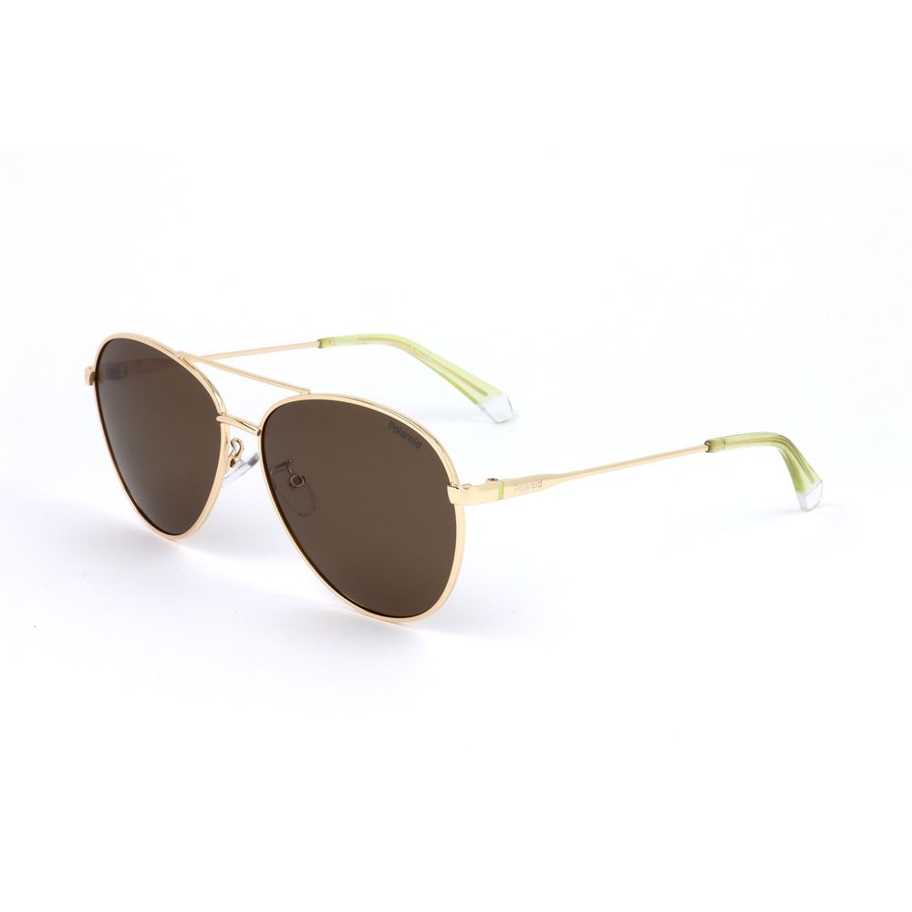 Polaroid Gold Metal Sunglasses -   -  Polaroid.