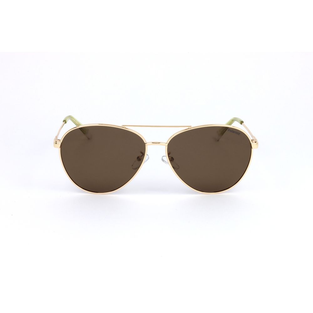 Polaroid Gold Metal Sunglasses -   -  Polaroid.