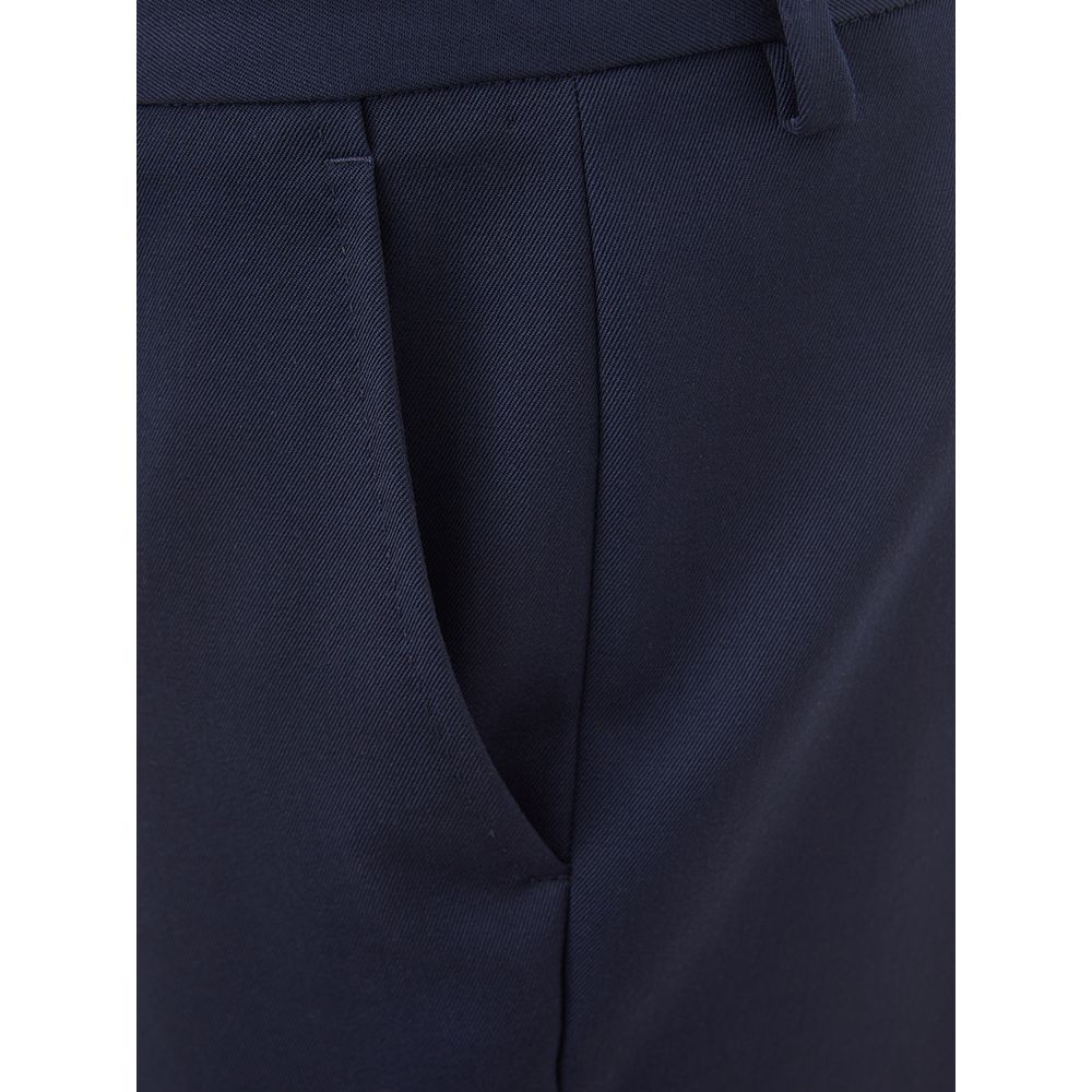 Lardini Elegant Blue Wool Pants for Women -   -  Lardini.