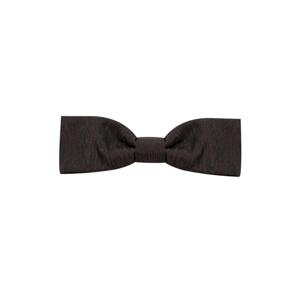 Dolce & Gabbana Brown Silk Bowty -   -  Dolce & Gabbana.