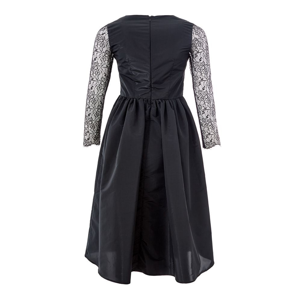 Lardini Elegant Black Polyester Dress -   -  Lardini.